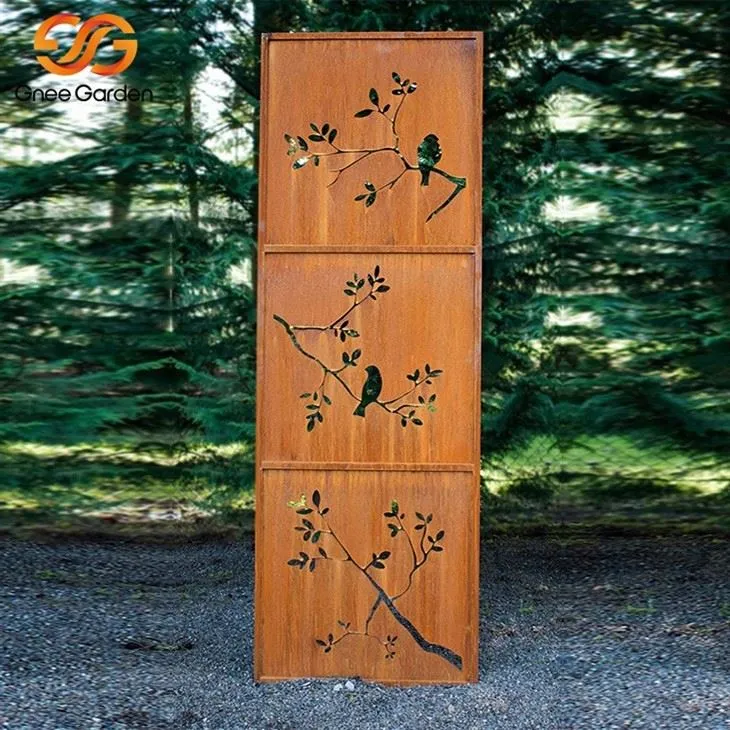 corten steel rust screen