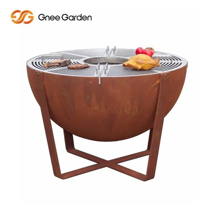 Grill BBQ Cruach Corten Sraith Chlasaiceach
