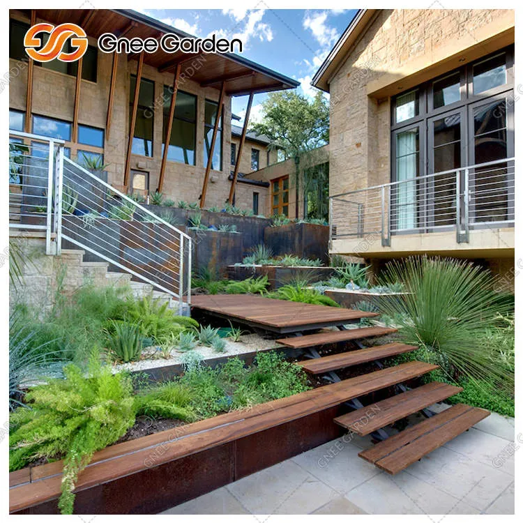 Staighre corten atá frithsheasmhach in aghaidh creimthe