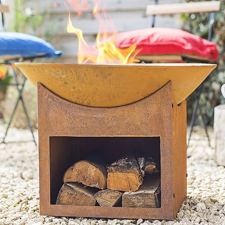 Claiseanna Dóiteáin Corten Backyard