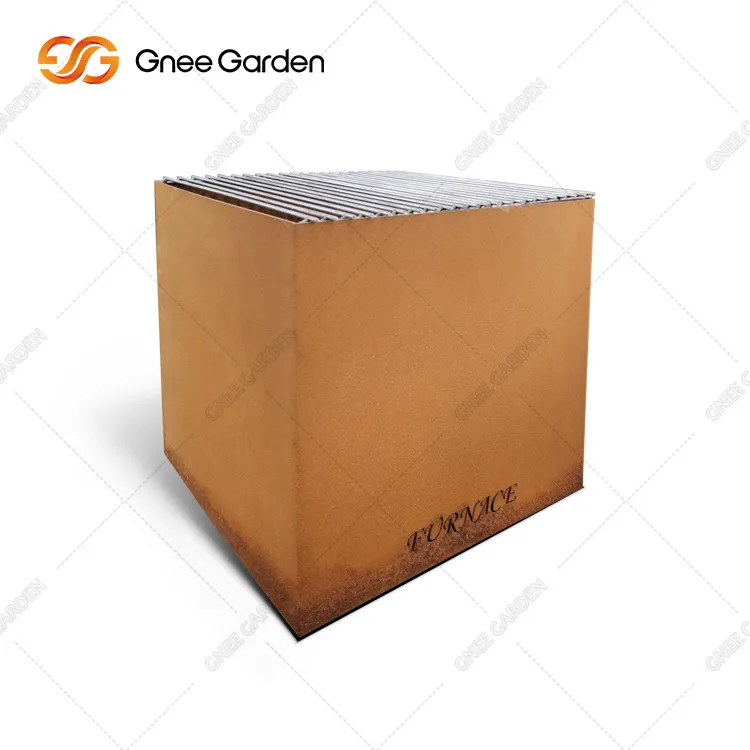 Corten Dearadh Nua-Aimseartha Clais Dóiteáin Cruach Do Backyard