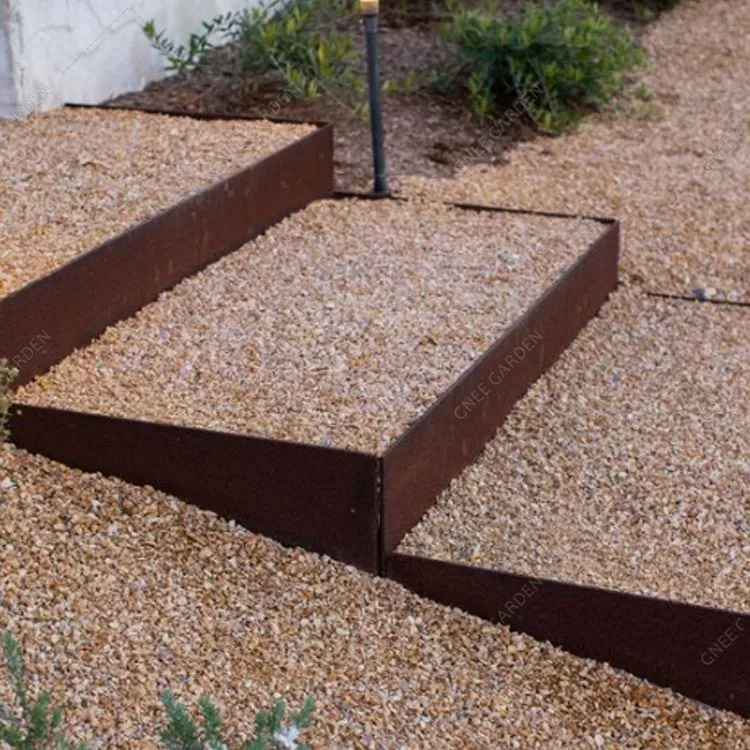 Céimeanna Gairdín Lasmuigh Corten