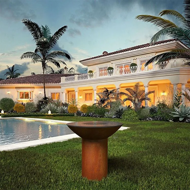 Grilleanna Barbeque Cruach Corten Stylish Agus Láidir