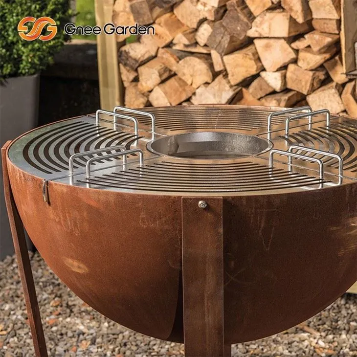 Corten Steel portable barbeque
