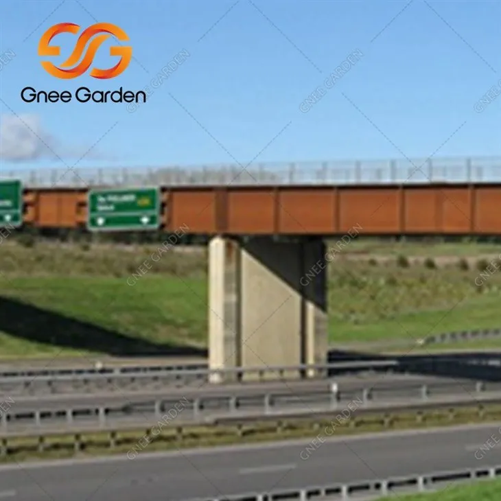 Corten bridge construction