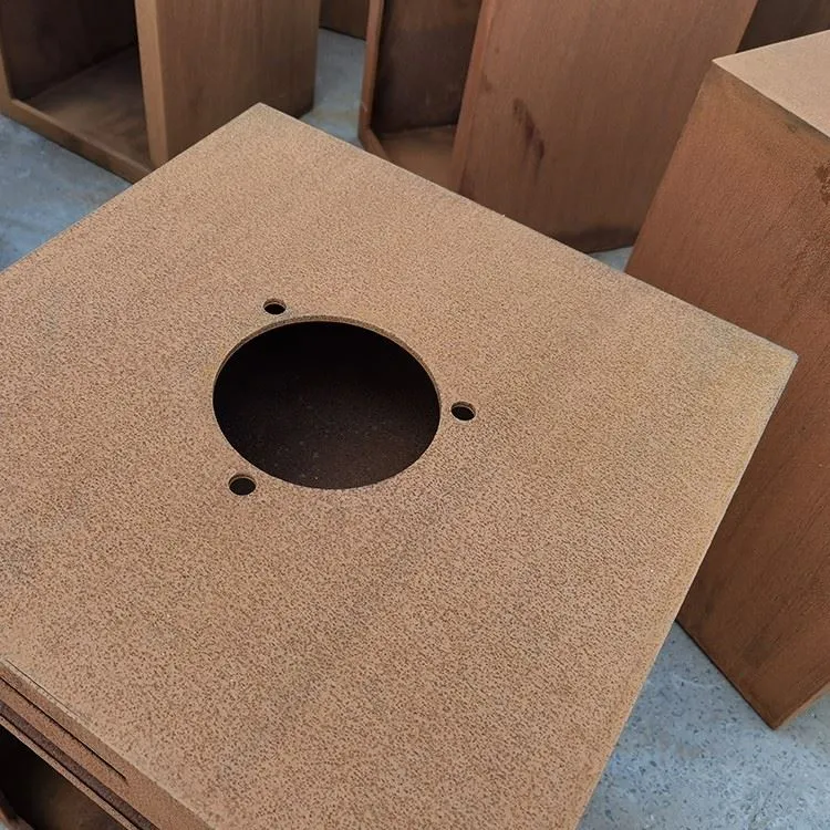 Corten Steel Outdoor Charcoal BBQ Grill