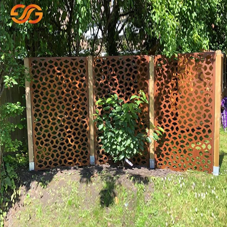 Scáileán Príobháideachta Lasmuigh Corten Steel