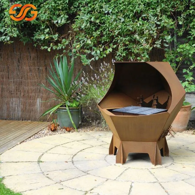 Dearadh BBQ Cruthaitheach Cruach Corten