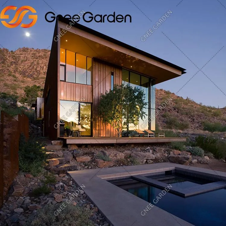 Facade maisiúil Balla imbhalla corten