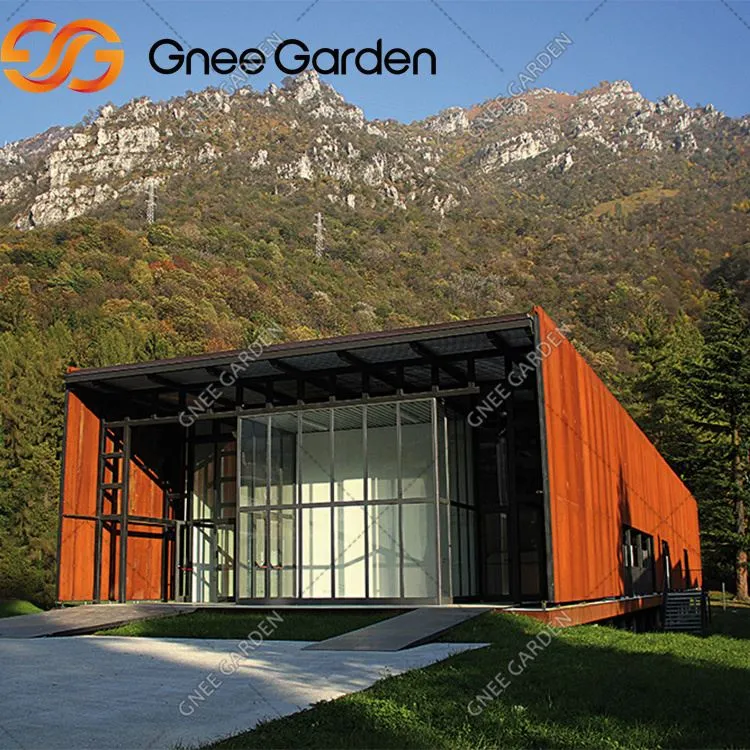 Balla imbhalla corten maisiúil taobh amuigh