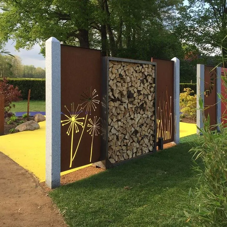 Metal Corten Steel Garden Screen