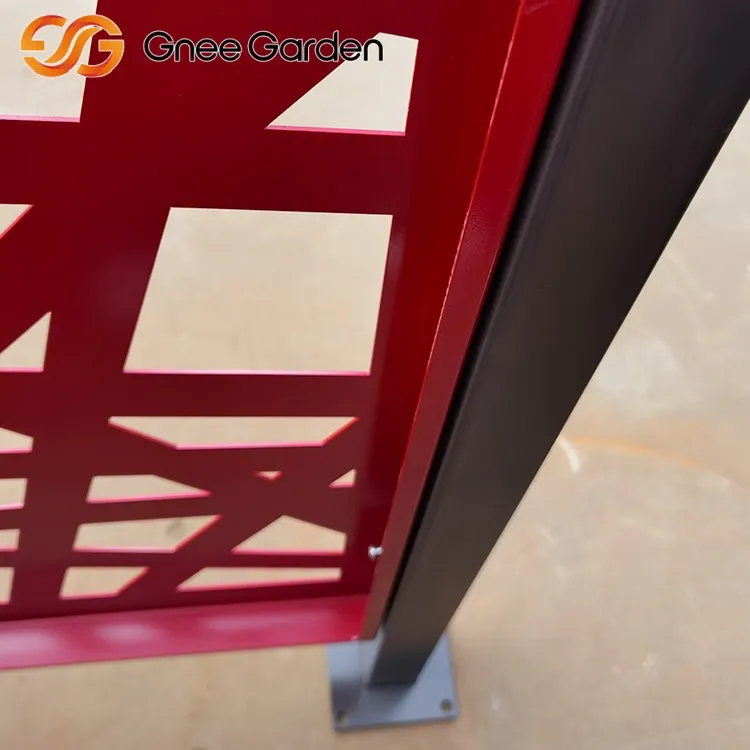 Fál Scáileán Dearaidh Geoiméadrach Dearg Nua -Aimseartha