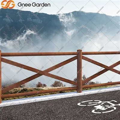 Tírdhreachú nua -aimseartha le fál cruach corten