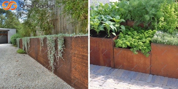 Corten modern outdoor planters Corten modern outdoor planters