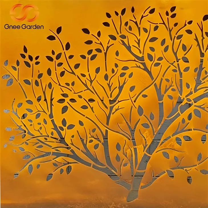 Laser - Gearr scáileáin Cruach Corten le haghaidh PATIO