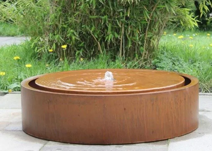 Rusty Steel Water Feature