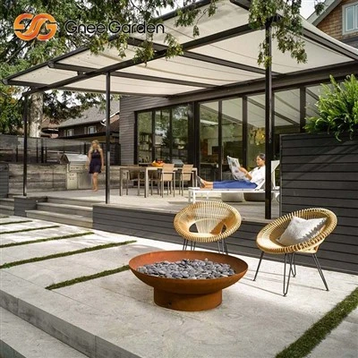 Corten Eco-Cúlchlós Cairdiúil Babhla Dóiteáin