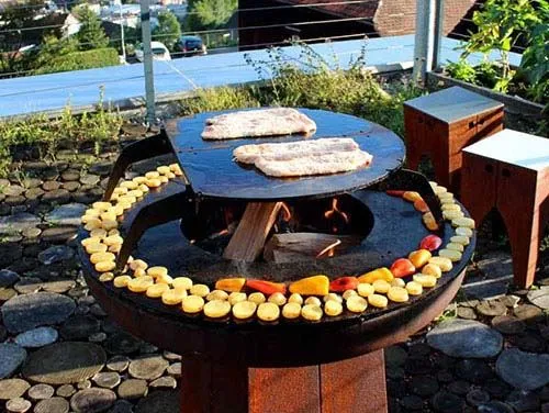 Grill BBQ Breoslaithe Adhmaid